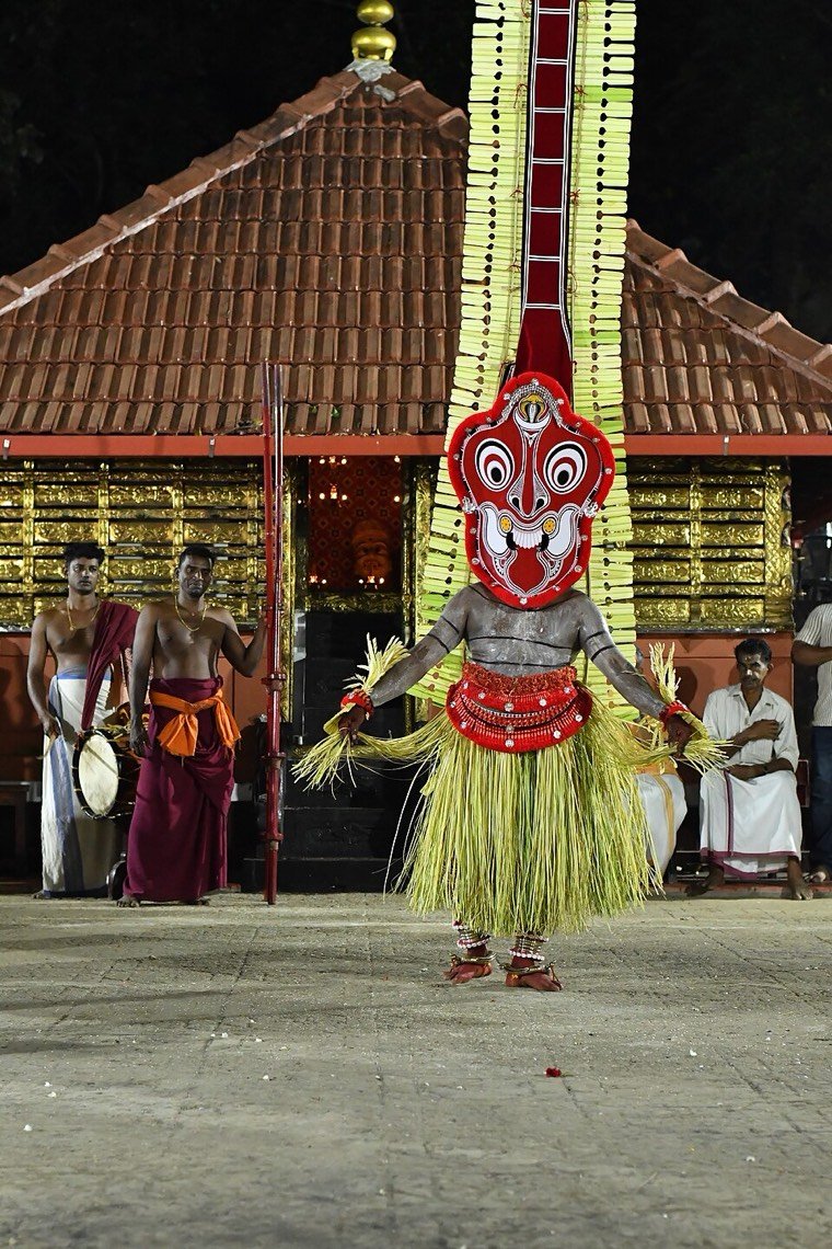 Gulikan Theyyam in ritual attire
