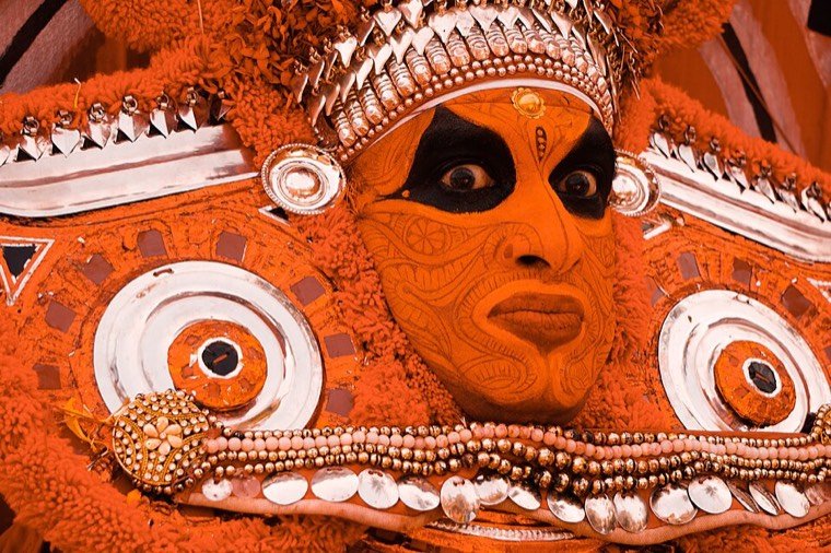 Panjuruli Theyyam in ritual attire